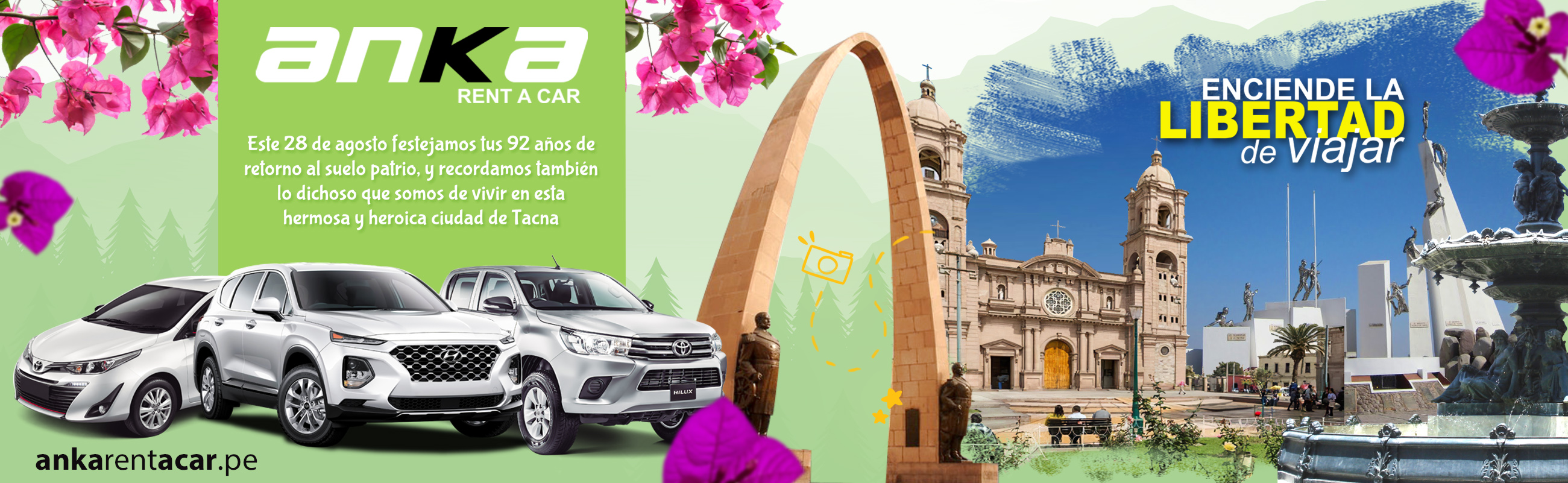 Anka Rent a Car Alquiler de autos desde 85.00 Soles en Tacna, Ilo